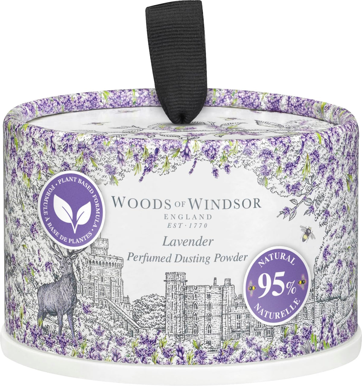 Woods of Windsor Lavender Dusting Powder with Body Puff
