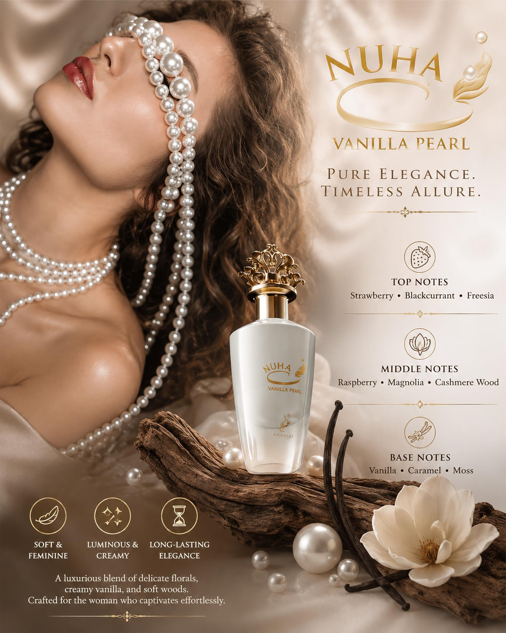 Khadlaj Nuha Eau de Parfum Spray for Women