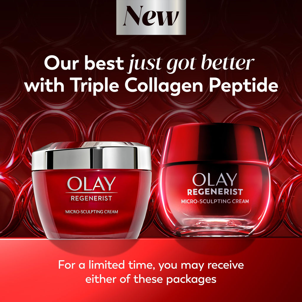 Olay Regenerist Micro-Sculpting Face Cream, Fragrance-Free, 1.7 oz