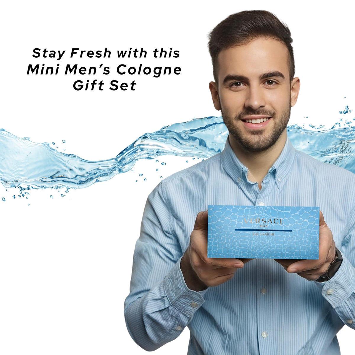 Versace Man Eau Fraîche Men's Mini Fragrance & Grooming Gift Set
