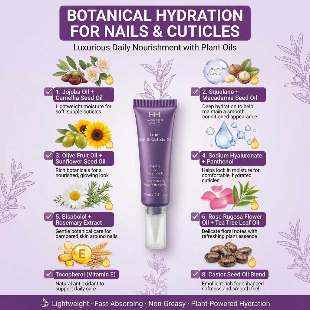 Hydrating Cuticle Oil Pen with Jojoba Oil, Vitamin E, Tea Tree & Squalane