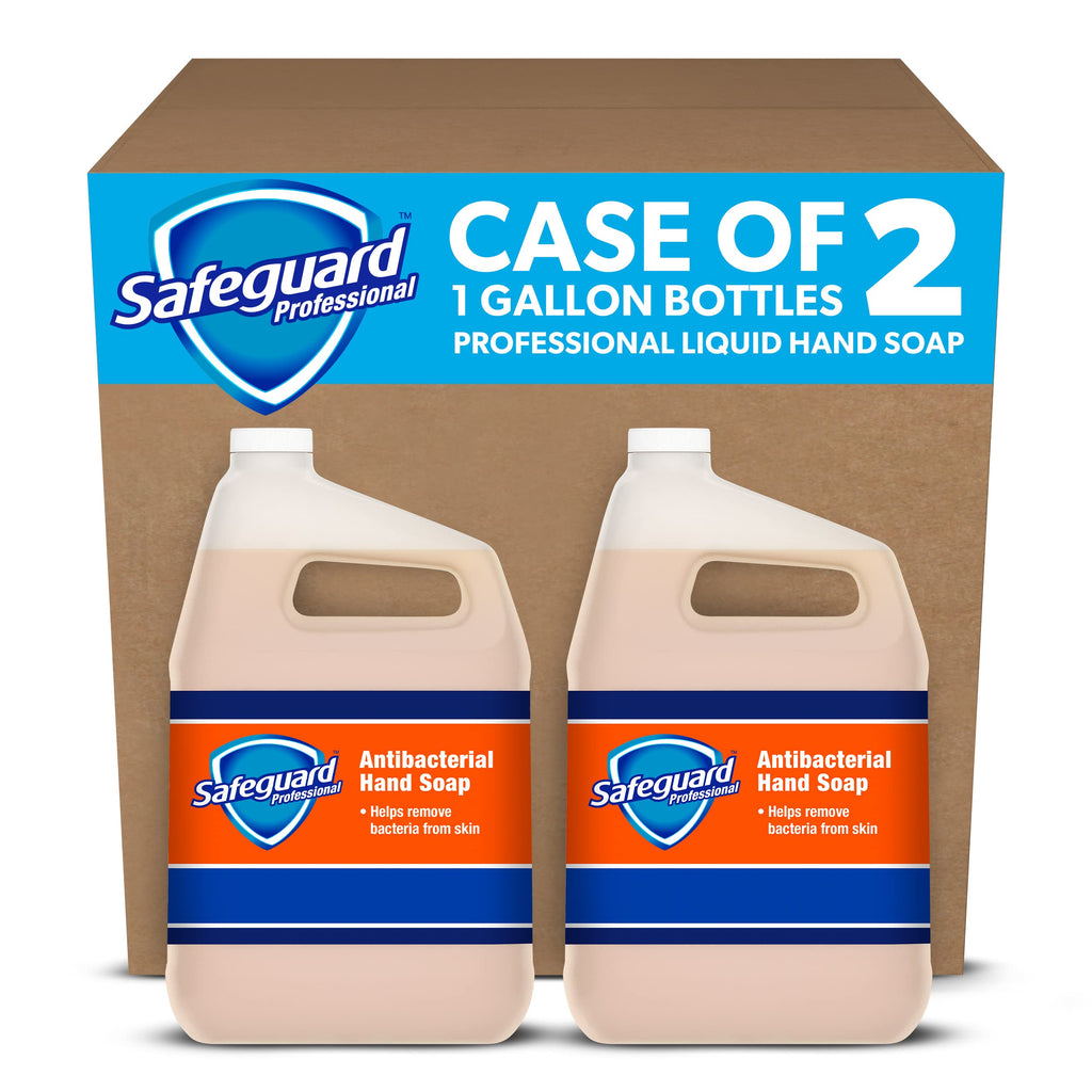 Safeguard Antibacterial Liquid Hand Soap Dispenser Refills, 1 Gallon, 2 Pack