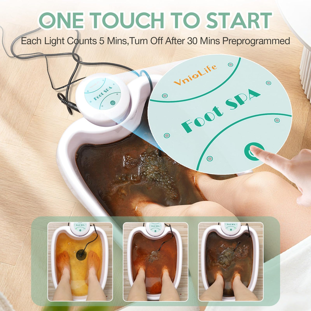 Ionic Foot Bath Detox Machine with 3 Ionic Arrays