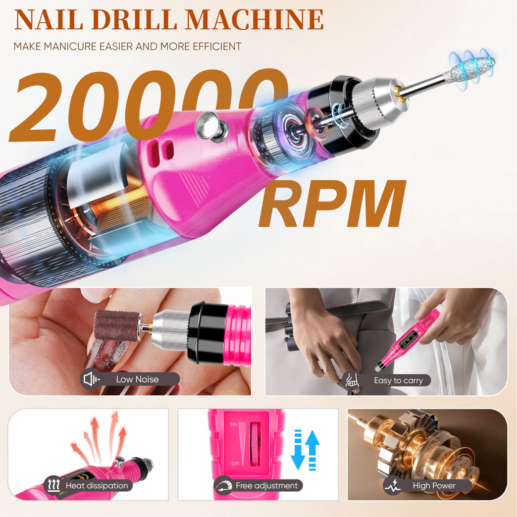Gel Nail Polish Kit with UV LED Lamp, 25 Colors