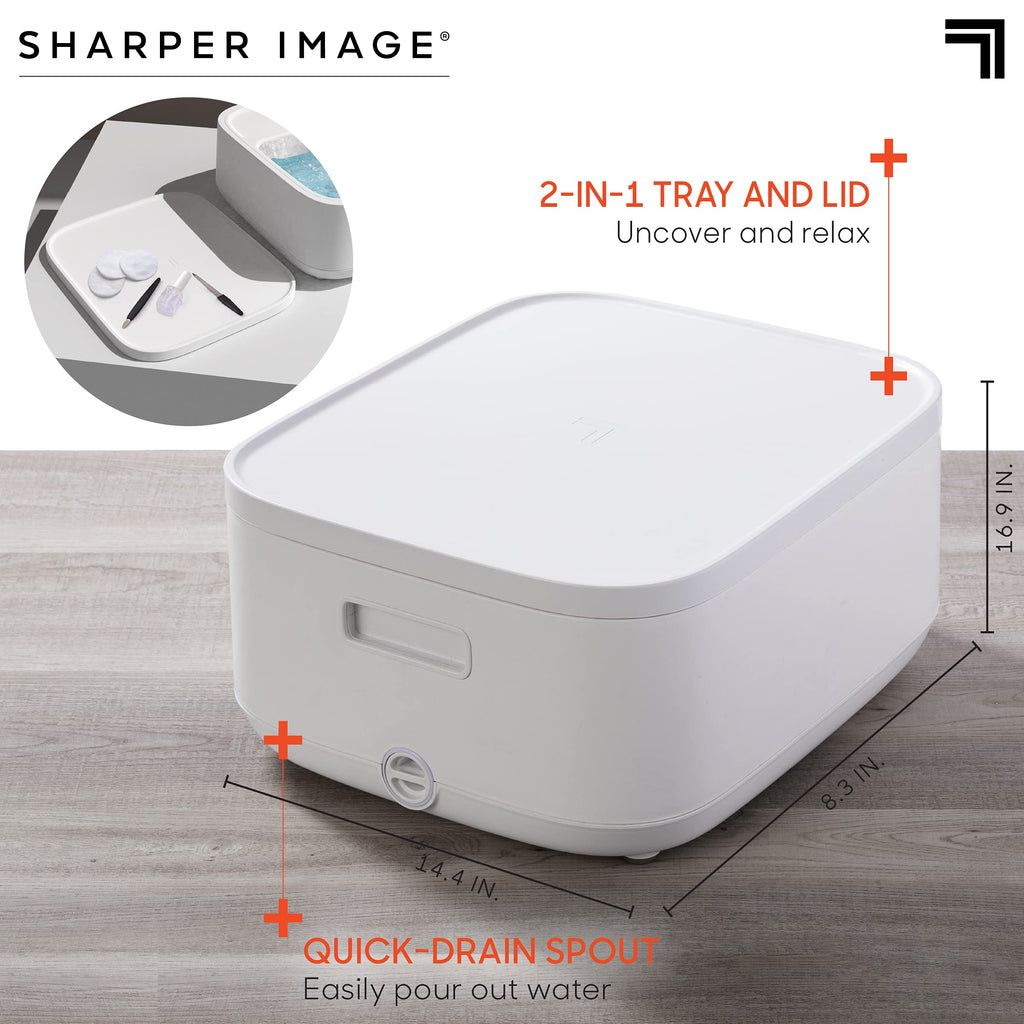 Sharper Image Heated Foot Spa with Bubble Jets, Rollers & Pumice Stone