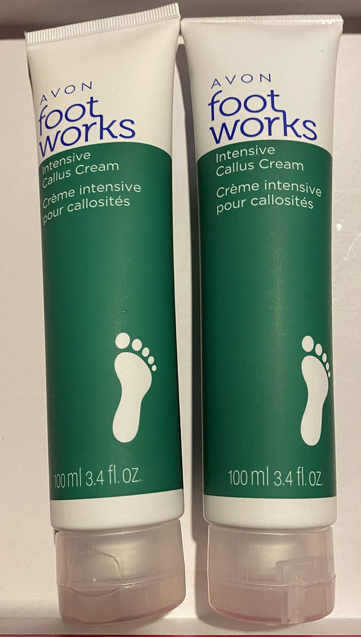Avon Foot Works Peppermint Intensive Callus Cream 2-Pack, 3.4 Fl Oz