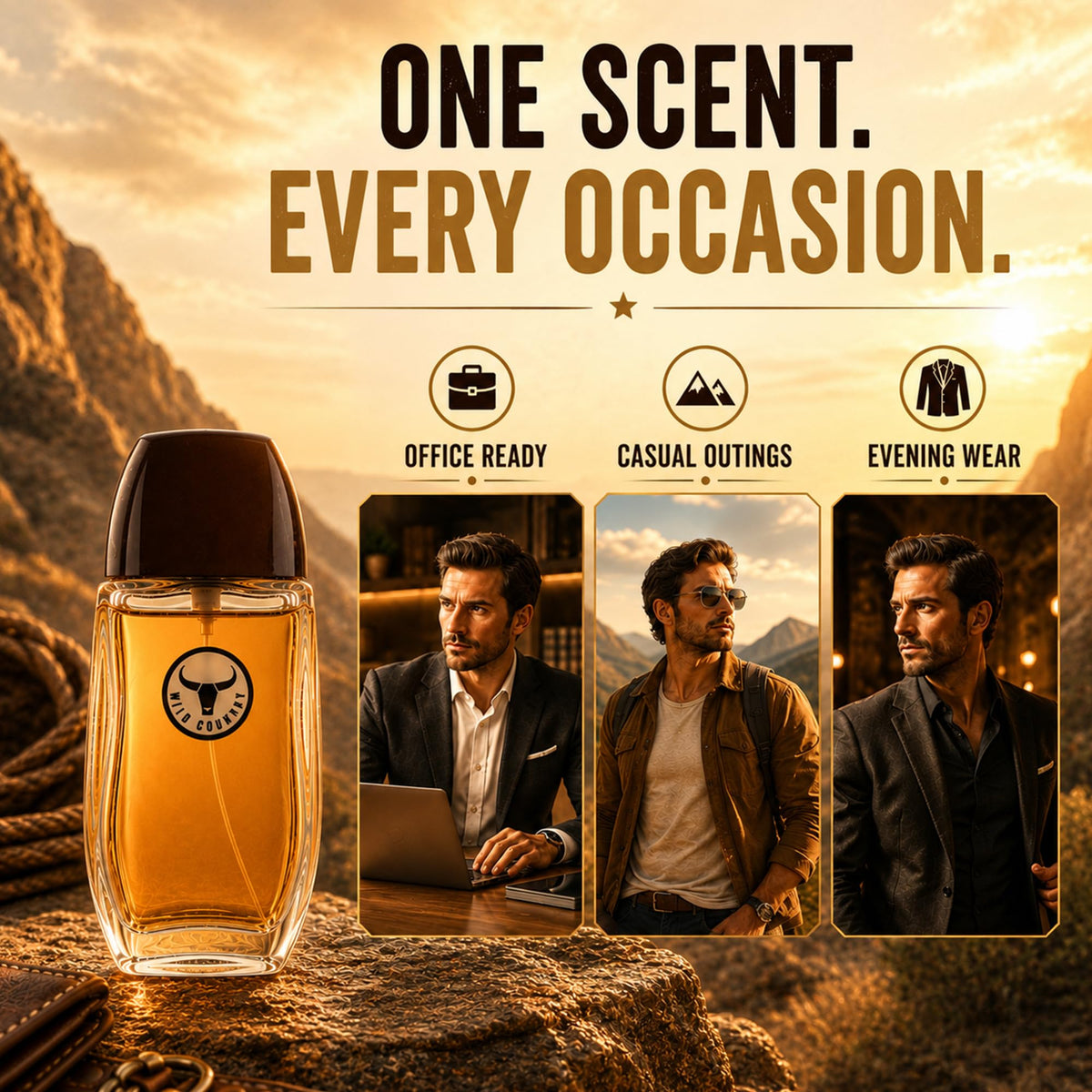 Avon Wild Country Cologne for Men, 3 Fl Oz Spray