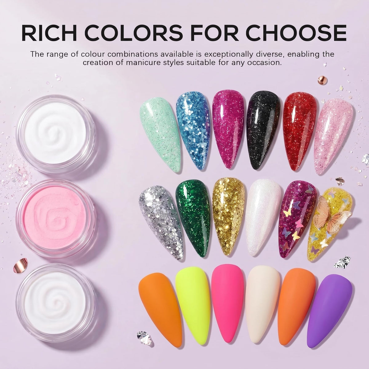 Professional Acrylic Nail Kit with UV Lamp, Drill & Nail Art Tools