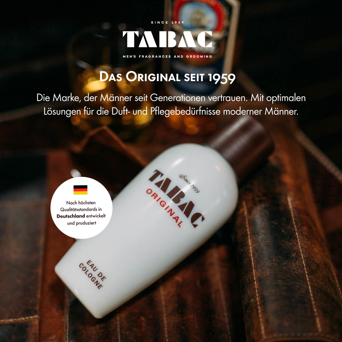 Maurer & Wirtz Tabac Original Eau de Cologne Splash for Men, 10.1 Fl Oz