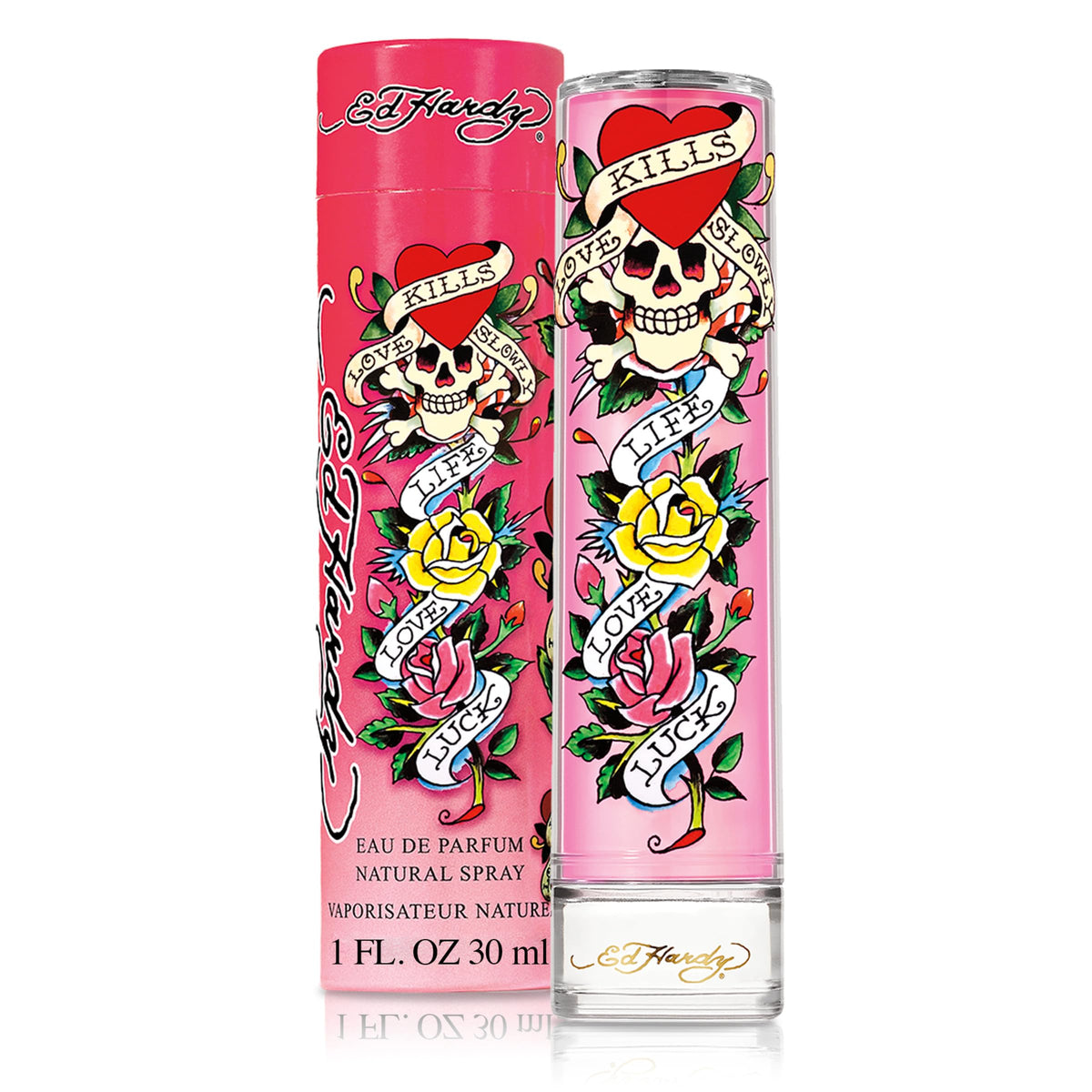 Ed Hardy Women's Eau de Parfum Spray, Fruity Floral Fragrance, 1 fl oz