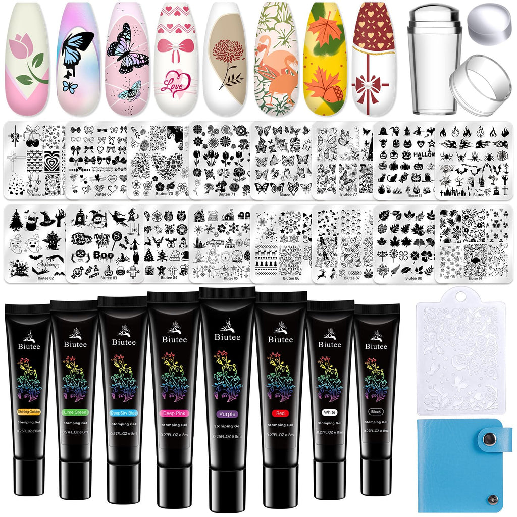 Biutee Nail Art Stamping Kit