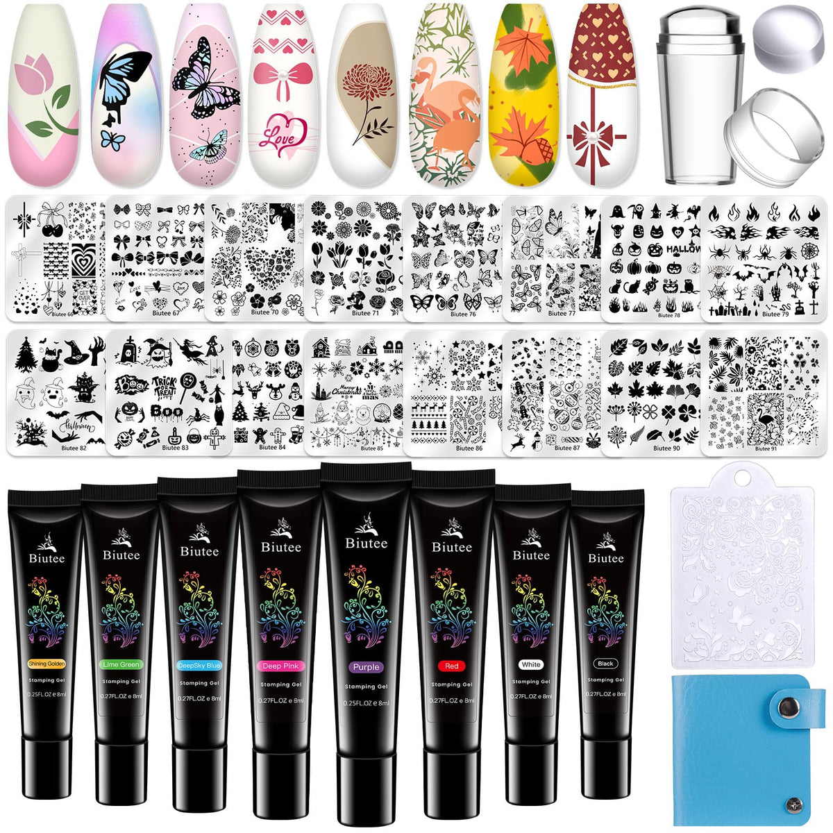 Biutee Nail Art Stamping Kit
