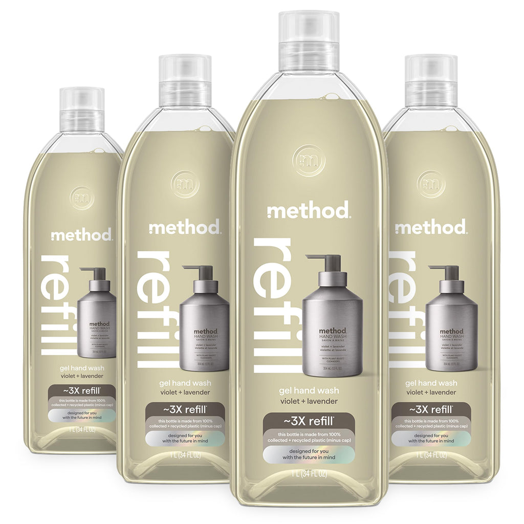 method Gel Hand Wash Refill, Violet + Lavender