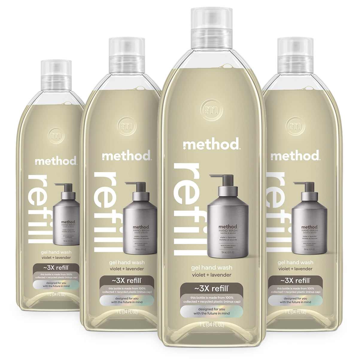 method Gel Hand Wash Refill, Violet + Lavender
