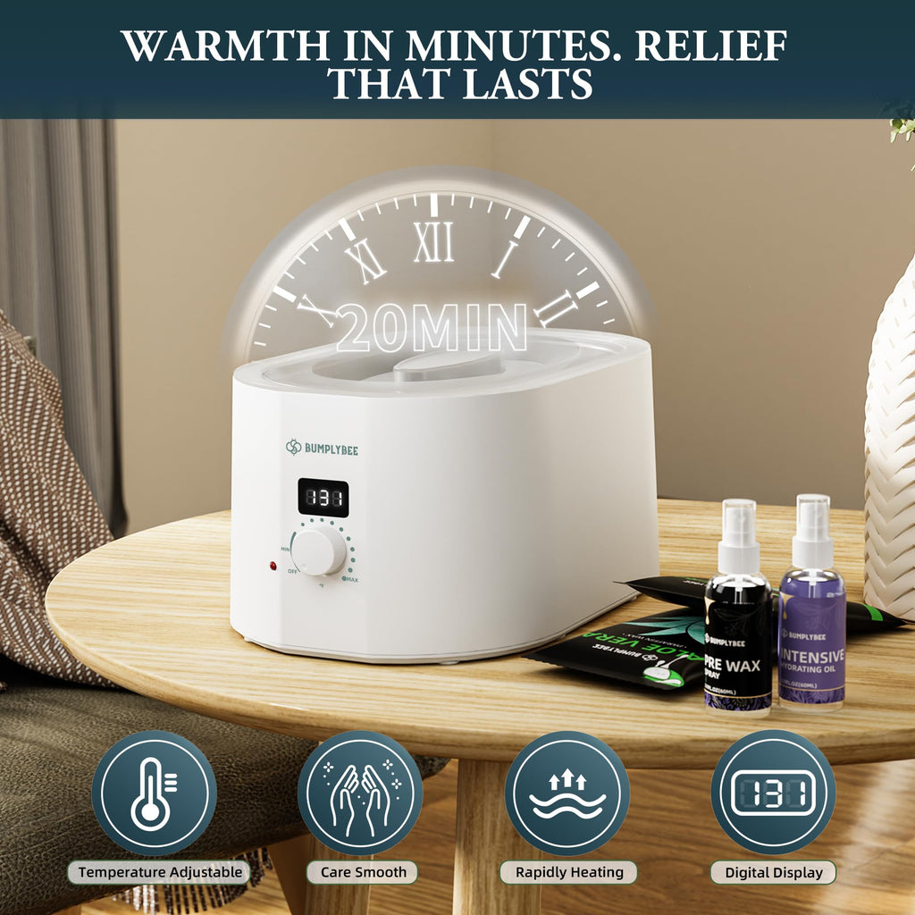 BUMPLYBEE 3500ml Paraffin Wax Machine for Hands, Feet and Elbows