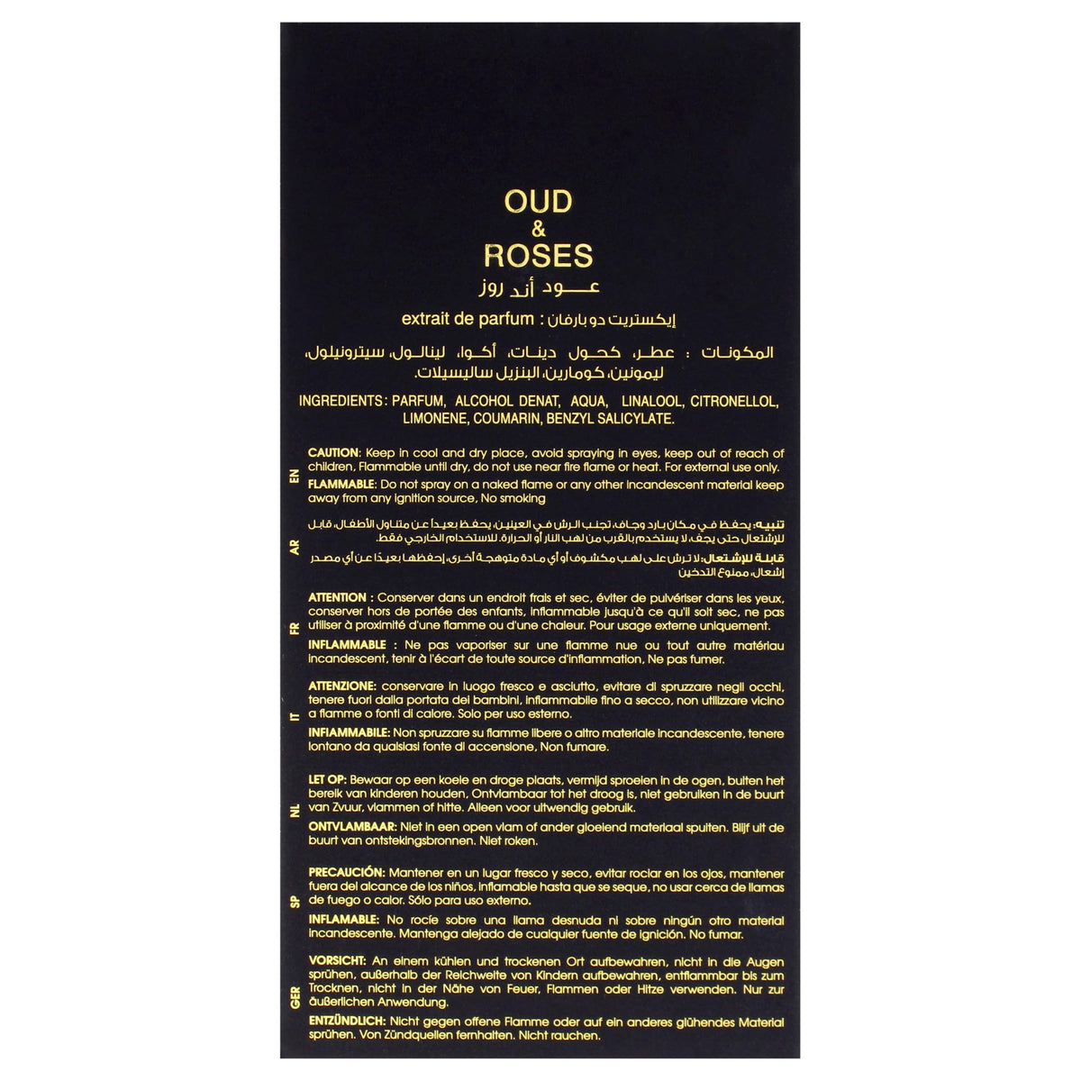 Oud and Roses by Ahmed Al Maghribi Unisex Extrait de Parfum Spray, 2.02 oz