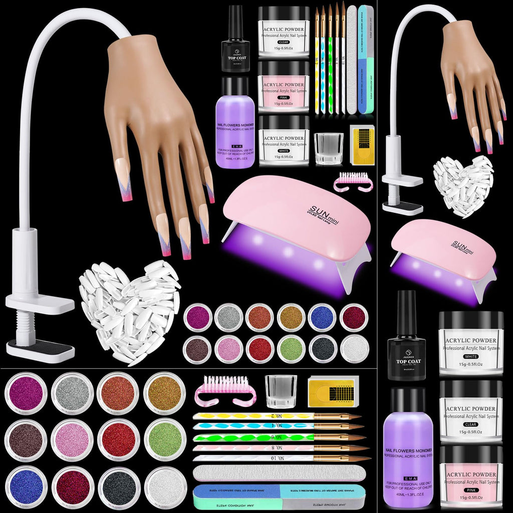 Practice Nail Hand Kit for Nail Extension and Nail Art Training