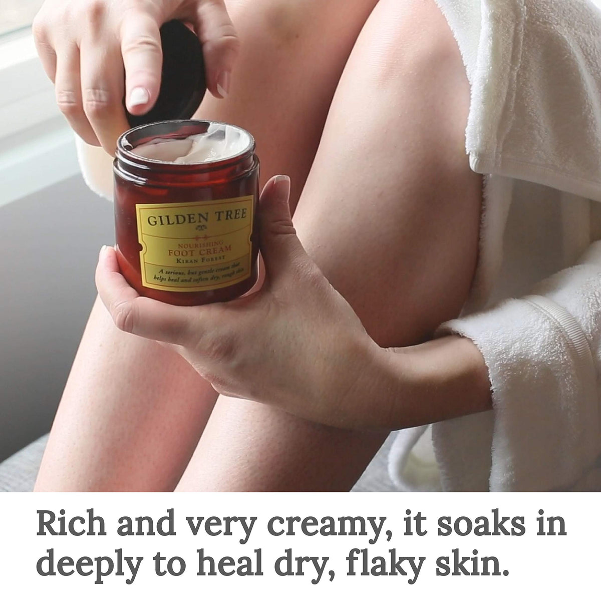 GILDEN TREE Organic Aloe Vera & Shea Butter Foot Cream, 8 oz