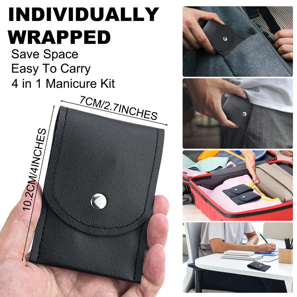 Stainless Steel 4-in-1 Nail Clipper Set with Case