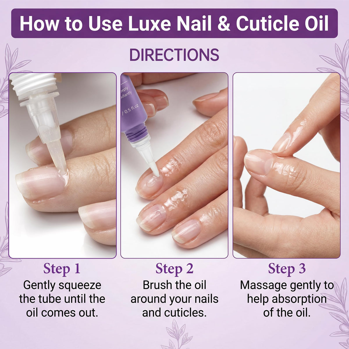 Hydrating Cuticle Oil Pen with Jojoba Oil, Vitamin E, Tea Tree & Squalane