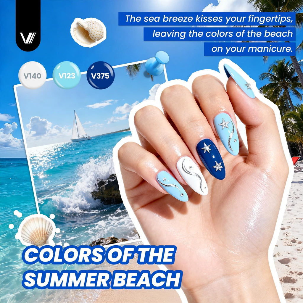 VANREESA Gel Nail Polish Kit with UV LED Lamp, Nail Drill & Almond Tips