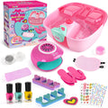 Auntyfey Kids Spa Day Kit for Girls with Foot Spa and Accessories