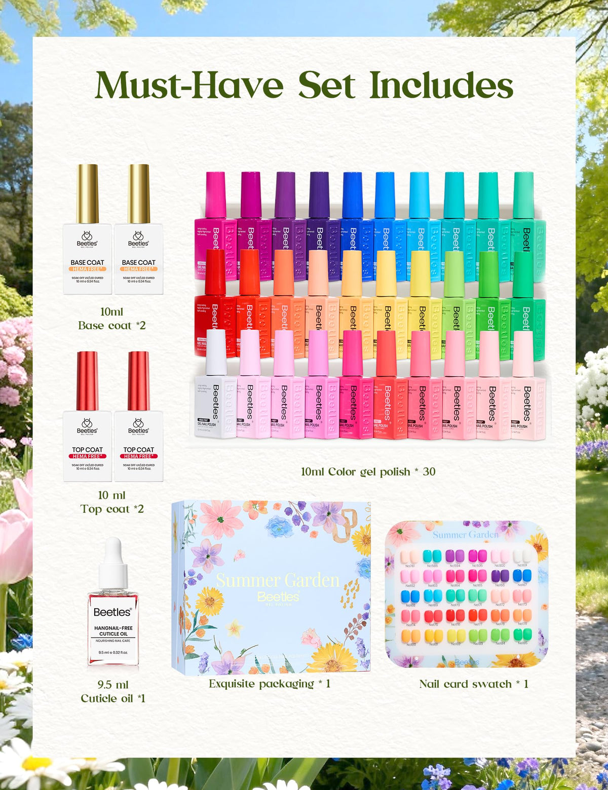 Beetles HEMA-Free Gel Nail Polish for Colorful Nail Art