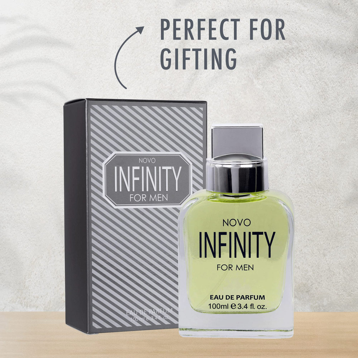 NovoGlow Infinity Eau de Parfum Spray for Men, Citrusy Floral Fragrance