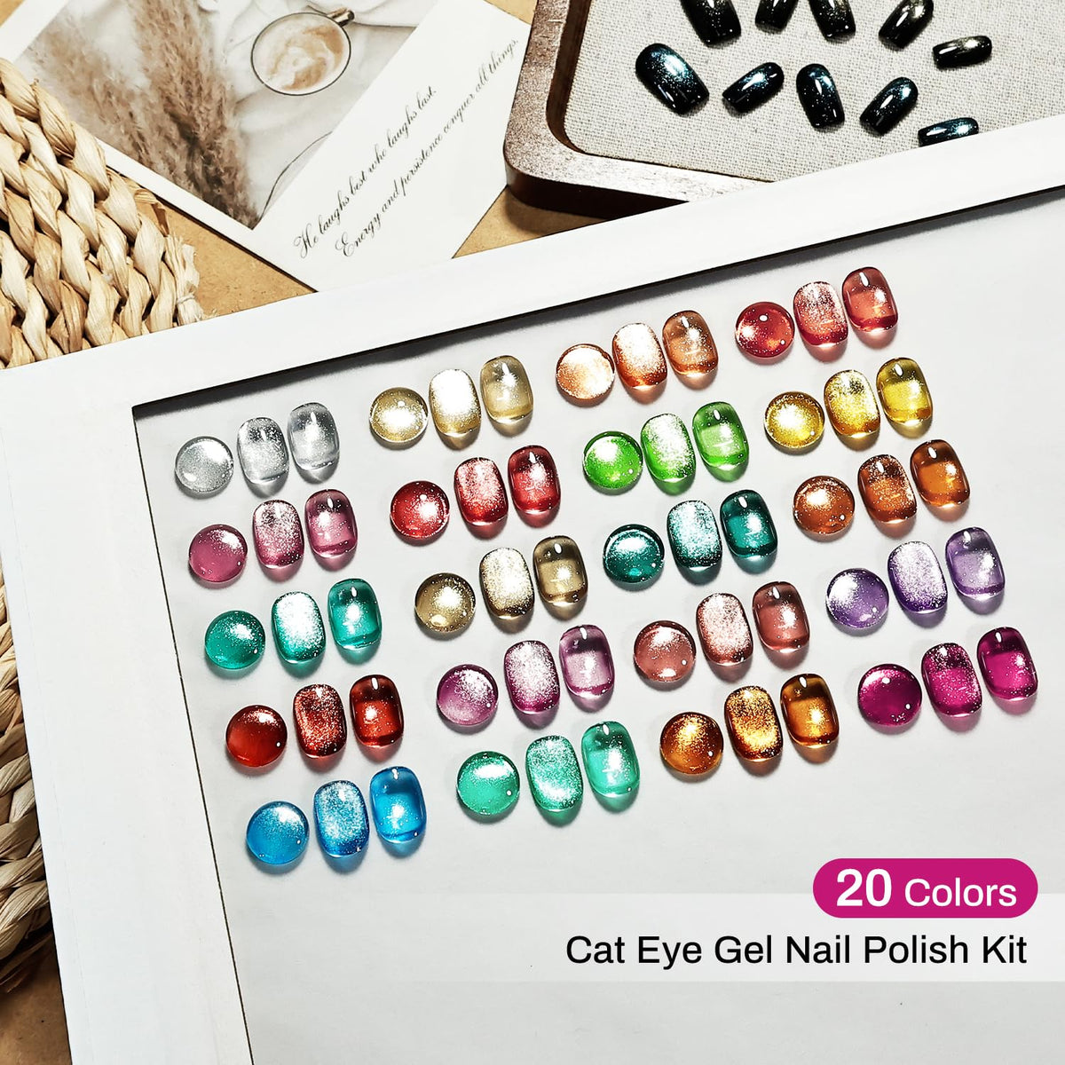 JODSONE Cat Eye Gel Nail Polish for DIY Nail Art