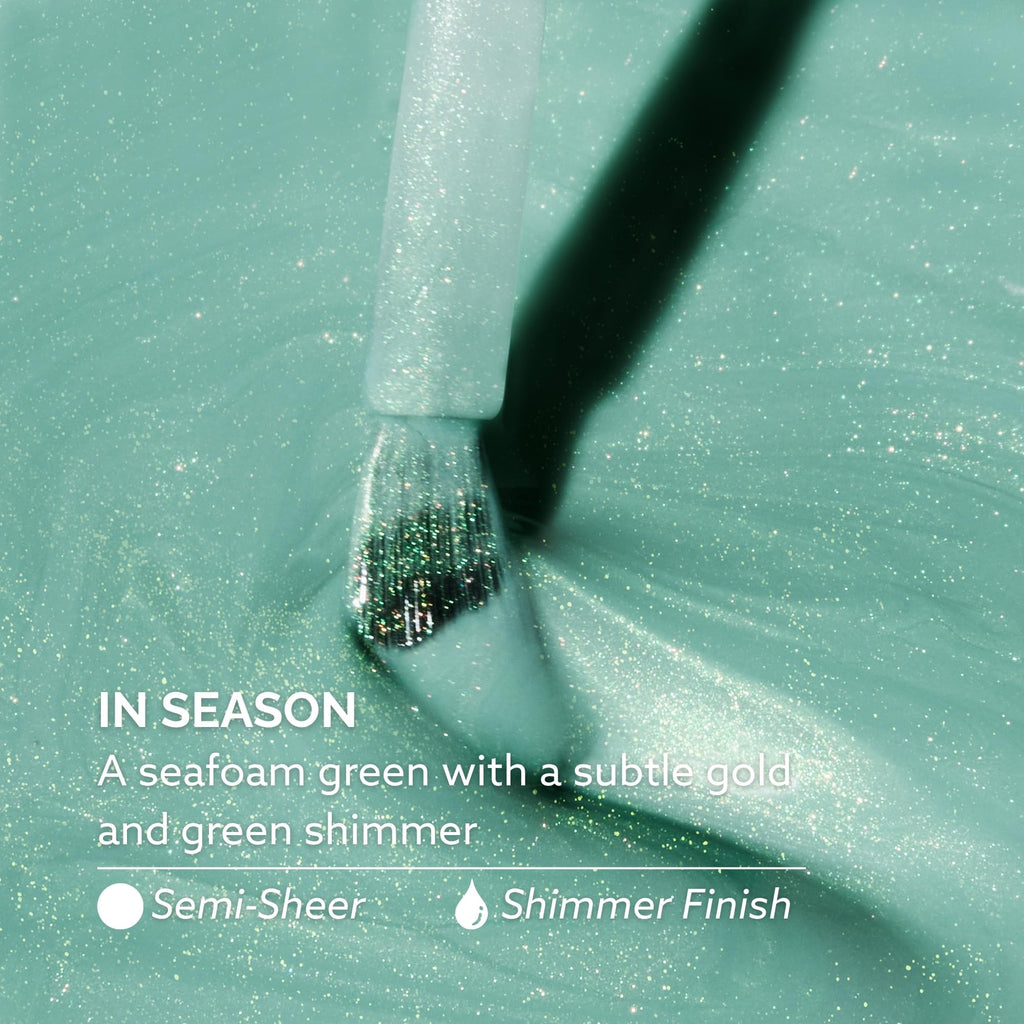Dazzle Dry Nail Lacquer Step 3 – In Season Seafoam Green Shimmer, 0.5 fl oz