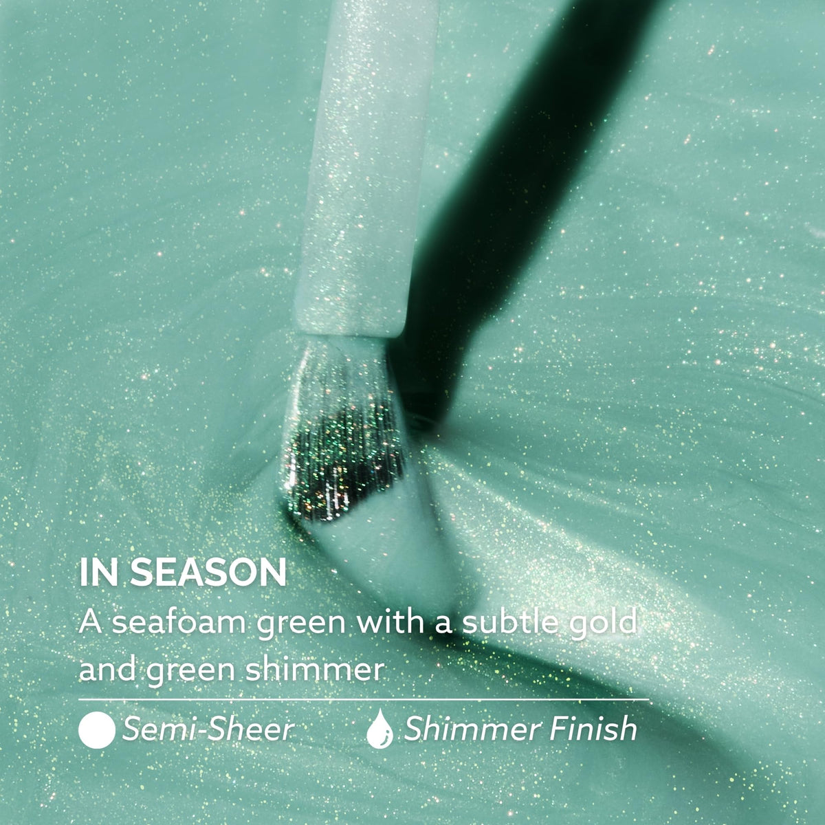 Dazzle Dry Nail Lacquer Step 3 – In Season Seafoam Green Shimmer, 0.5 fl oz