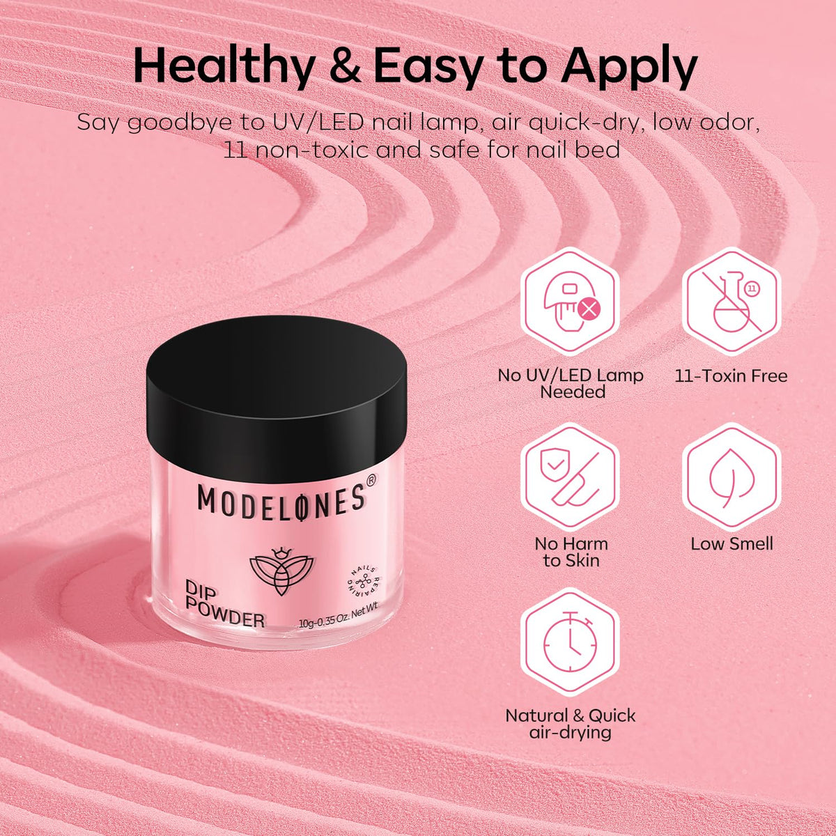 Modelones Dip Powder Nail Kit, 20-Color Set with Liquids and Tools
