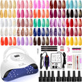 Gel Nail Polish Kit with UV/LED Lamp and Nail Drill
