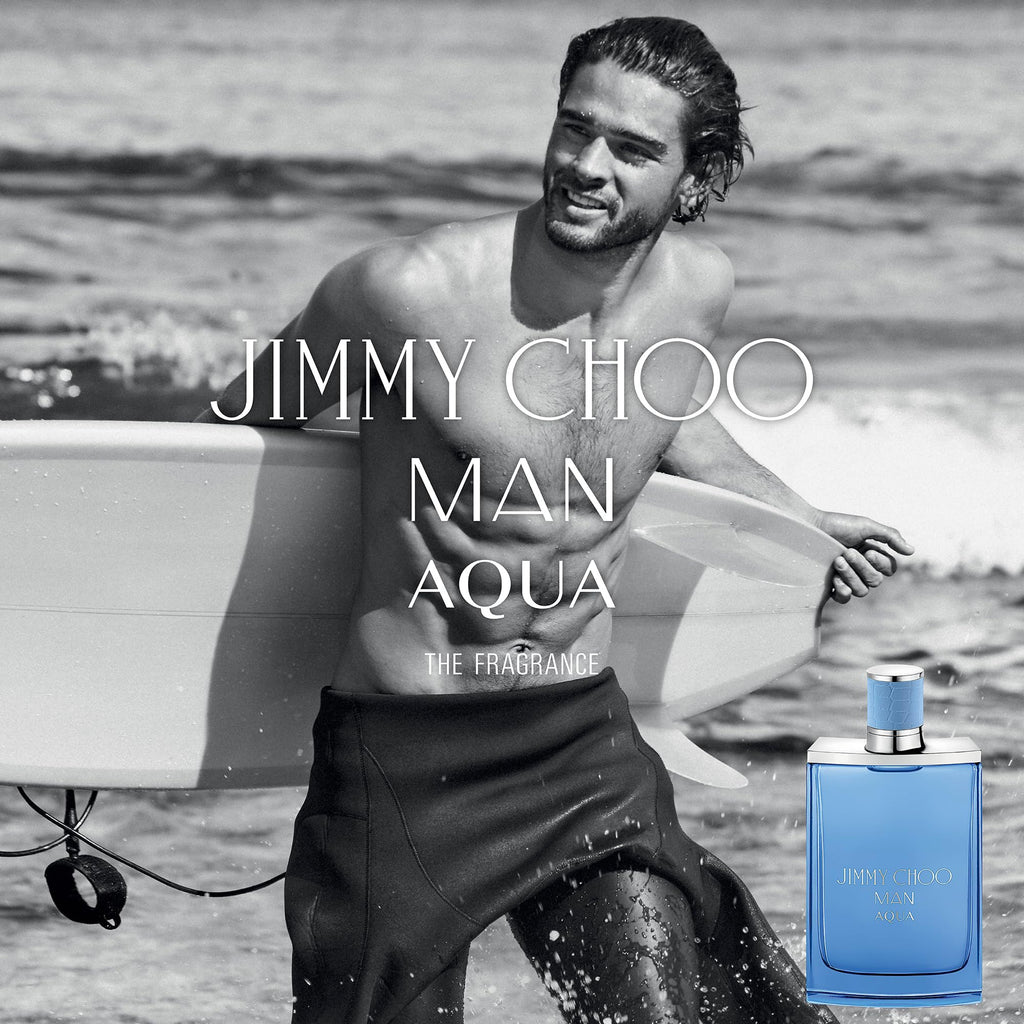 JIMMY CHOO Man Aqua Eau de Toilette Men's Fougere Marine Woody Fragrance