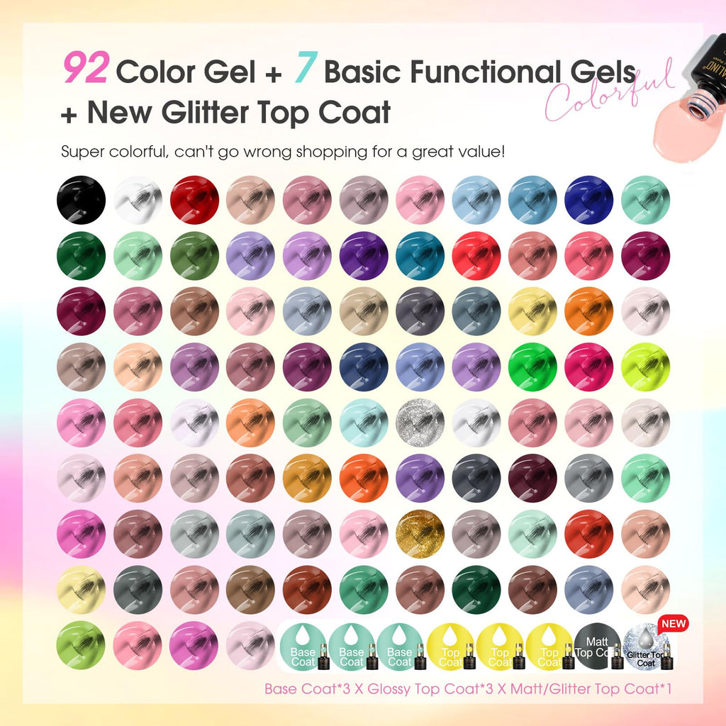 ROSALIND Multi-Color Gel Nail Polish Set