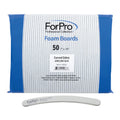 ForPro Zebra Curved Foam Nail Files, Double-Sided 100/180 Grit
