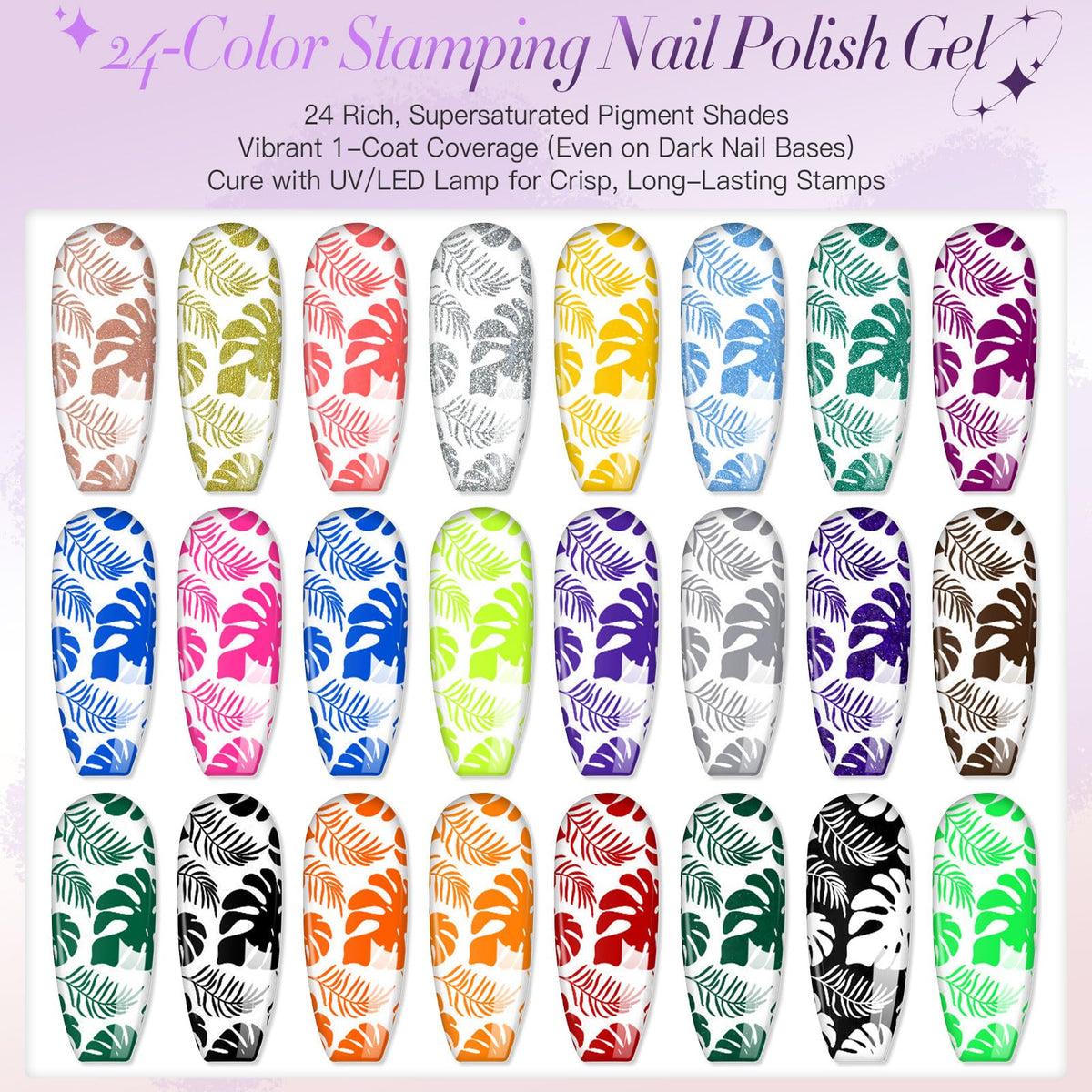Biutee Nail Stamping Gel Polish Set