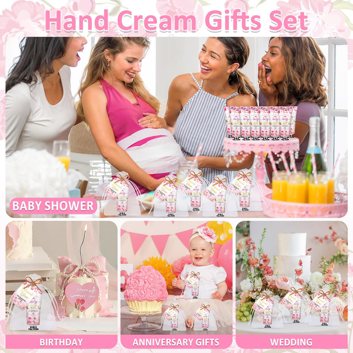 VISCOO 60-Set Hand Cream Party Favor Gift Set