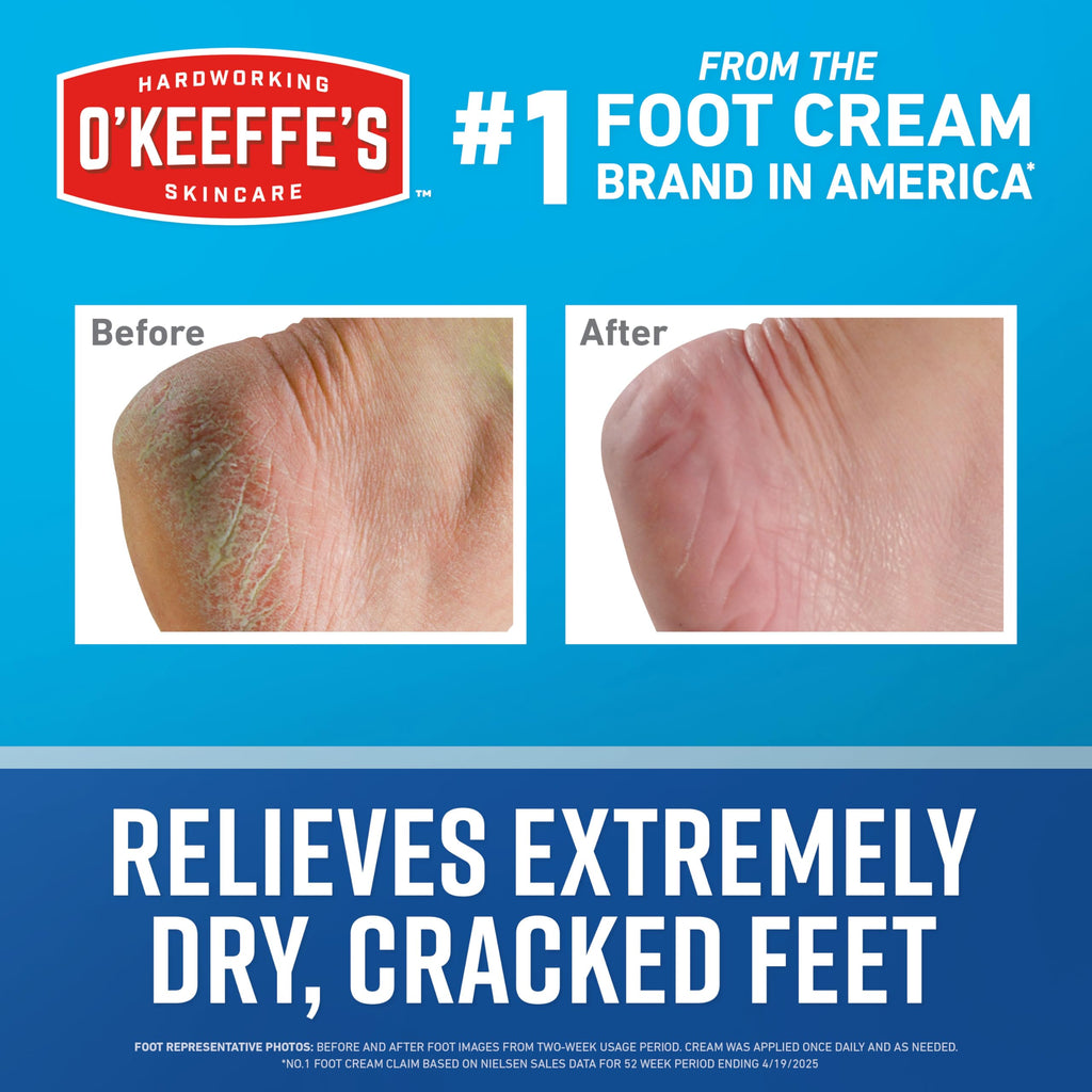 O'Keeffe's Healthy Feet Concentrated Foot Cream for Dry, Cracked Feet
