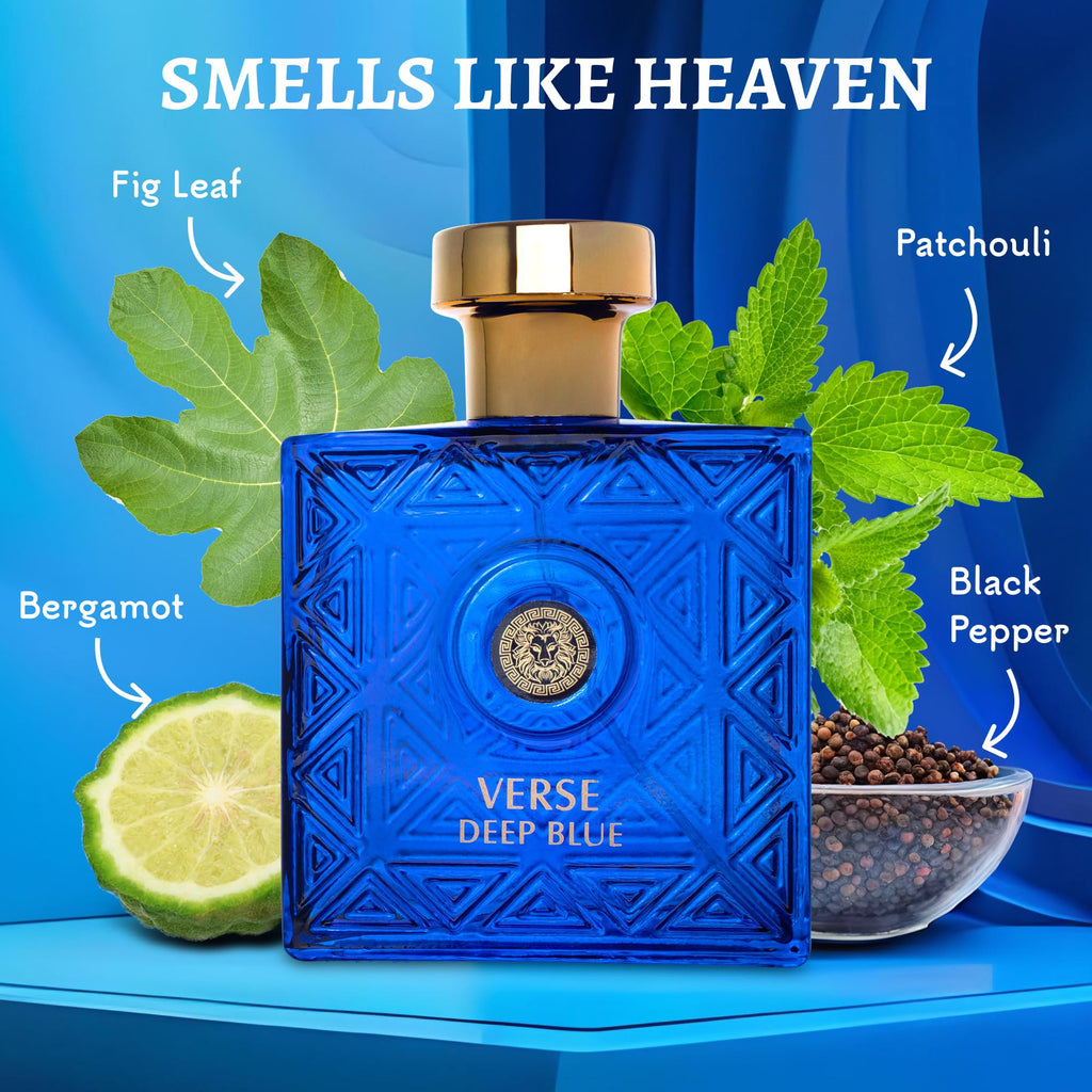 NovoGlow Verse Deep Blue Eau de Parfum Spray for Men