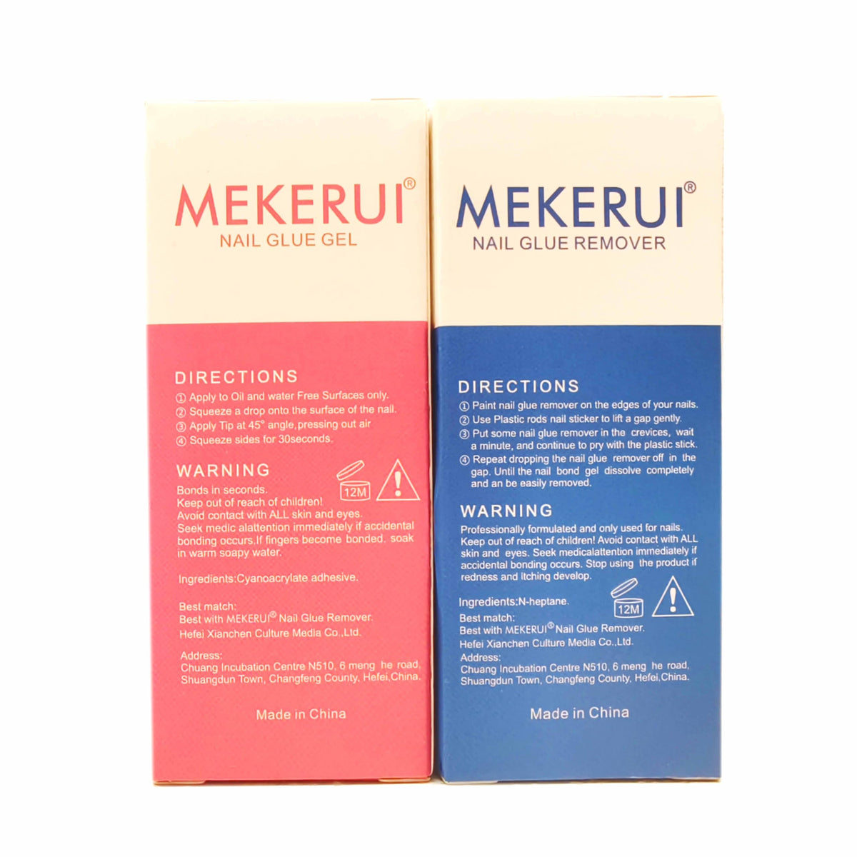 Mekerui G-1 & R-1 Nail Glue and Remover Kit