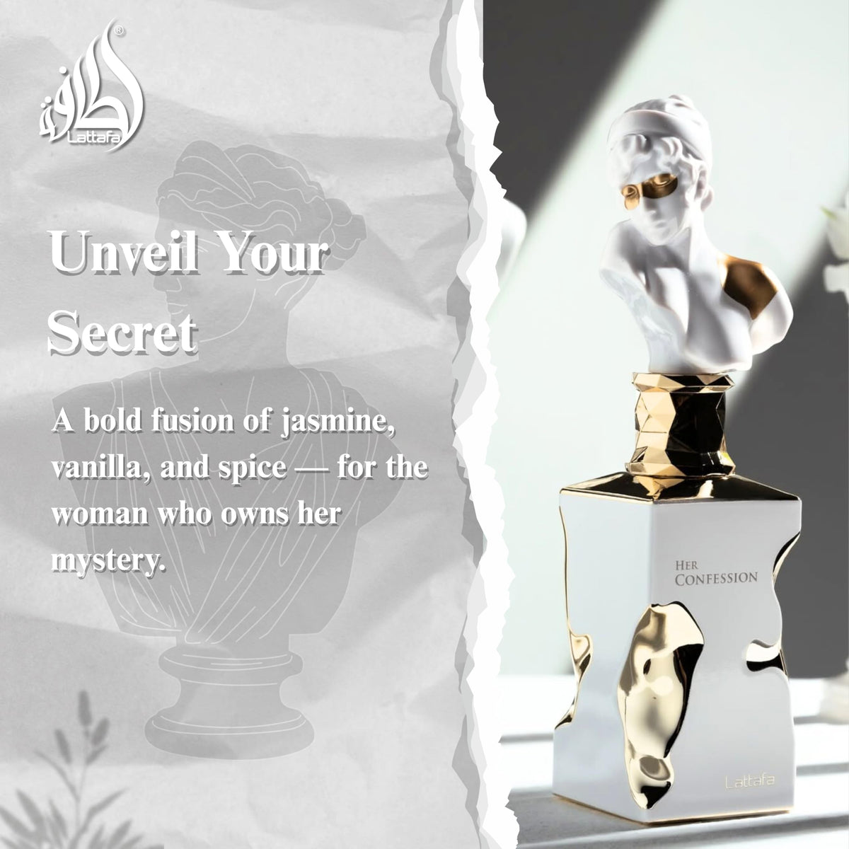 Lattafa Her Confession Eau de Parfum for Women, 100 ml