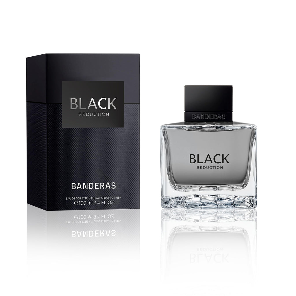 Antonio Banderas Seduction In Black Eau de Toilette Spray for Men, 3.4 oz