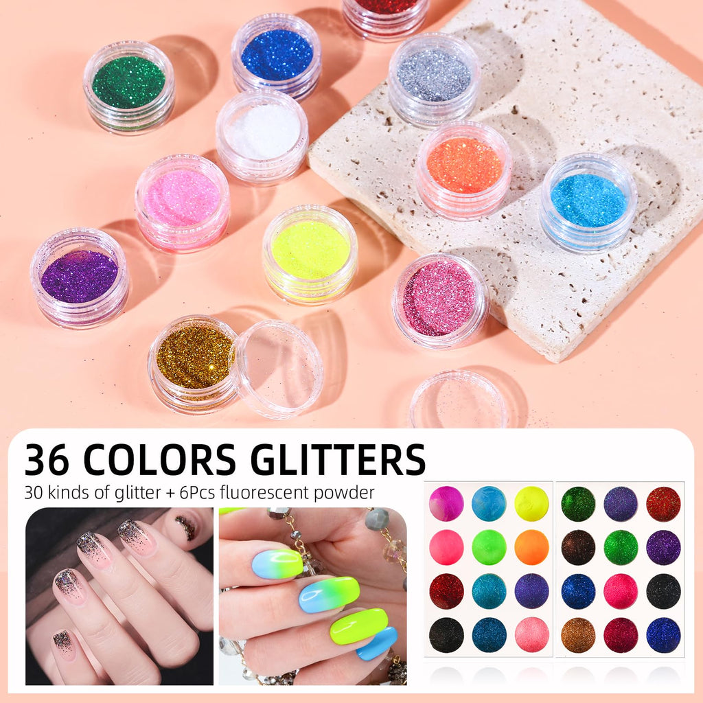 Acrylic Nail Kit with Drill, UV Light and Nail Art Accessories
