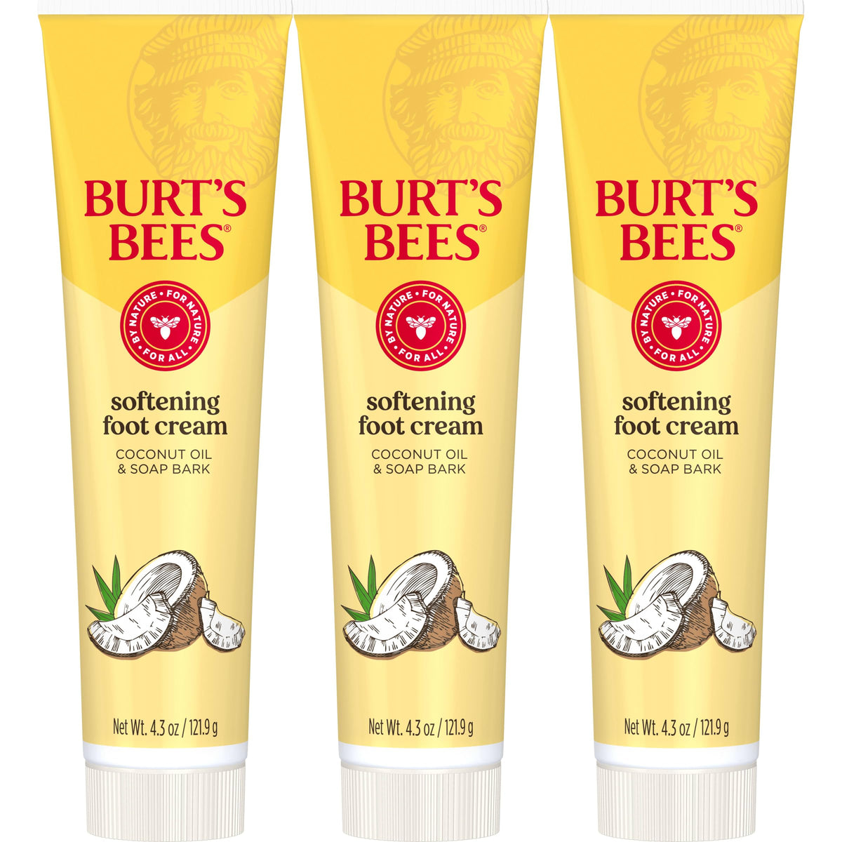 Burt's Bees Softening Foot Cream with Coconut Oil and Soap Bark
