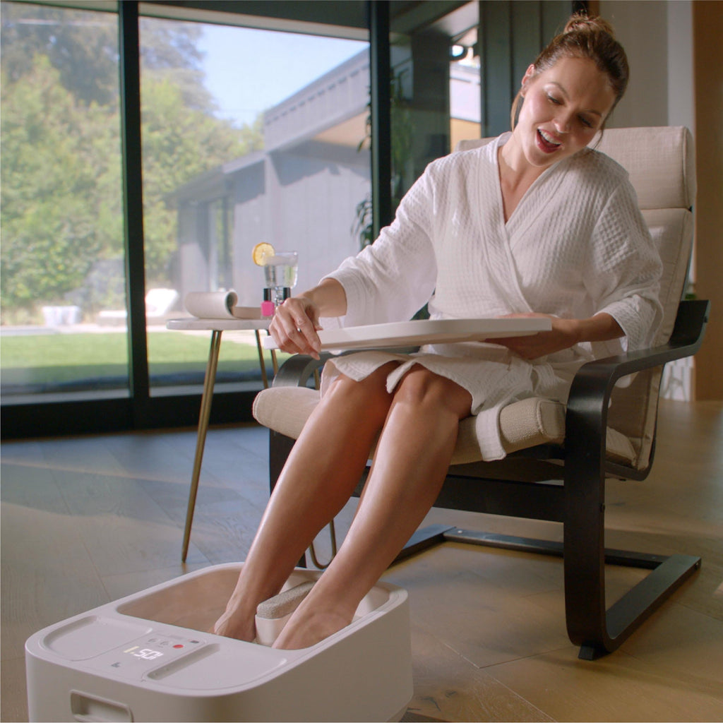 Sharper Image Heated Foot Spa with Bubble Jets, Rollers & Pumice Stone