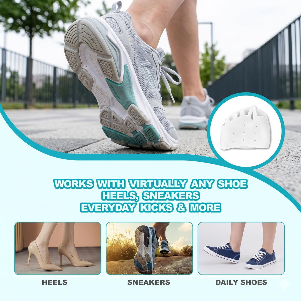 4 Sets Silicone Toe Separators for Bunion Relief and Everyday Comfort