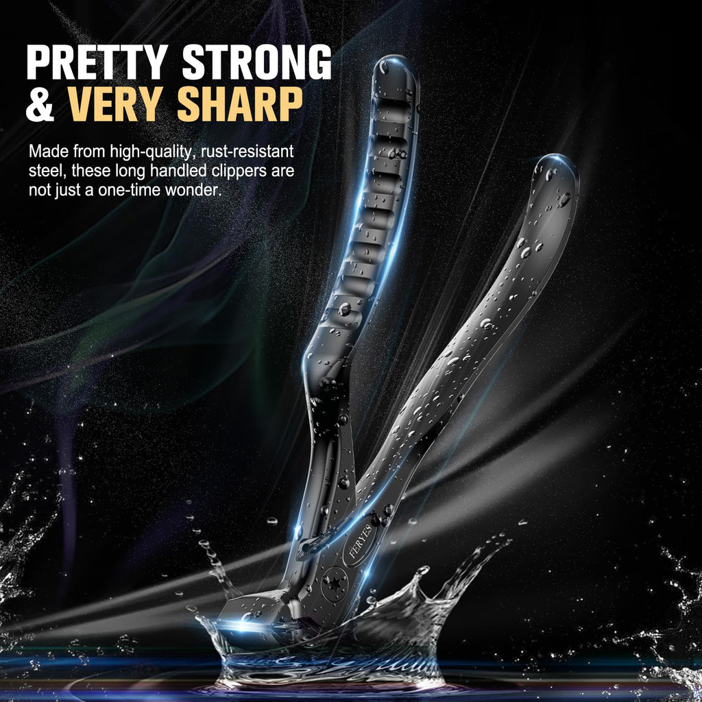 FERYES Long-Handle Ergonomic Nail Clippers for Seniors