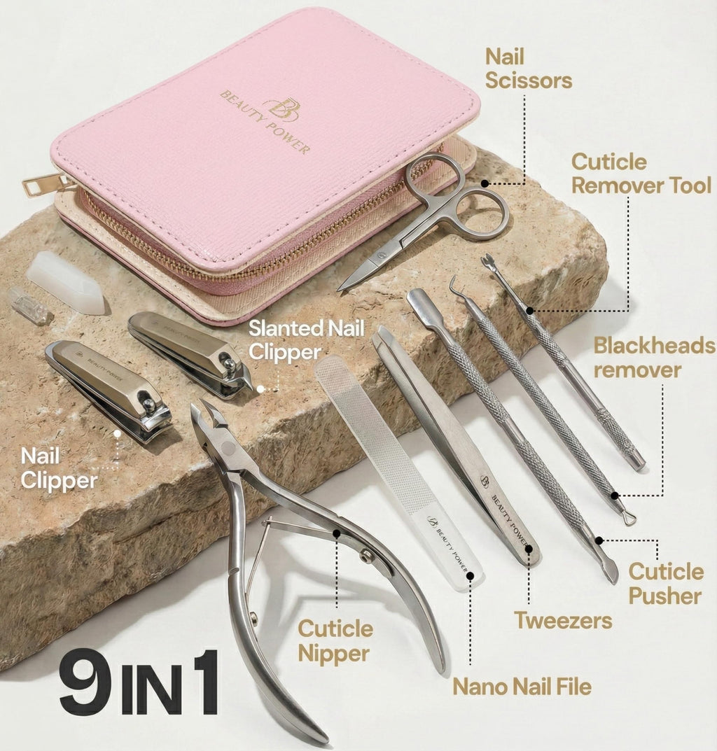 Beauty Power 9-in-1 Professional Manicure Pedicure Set