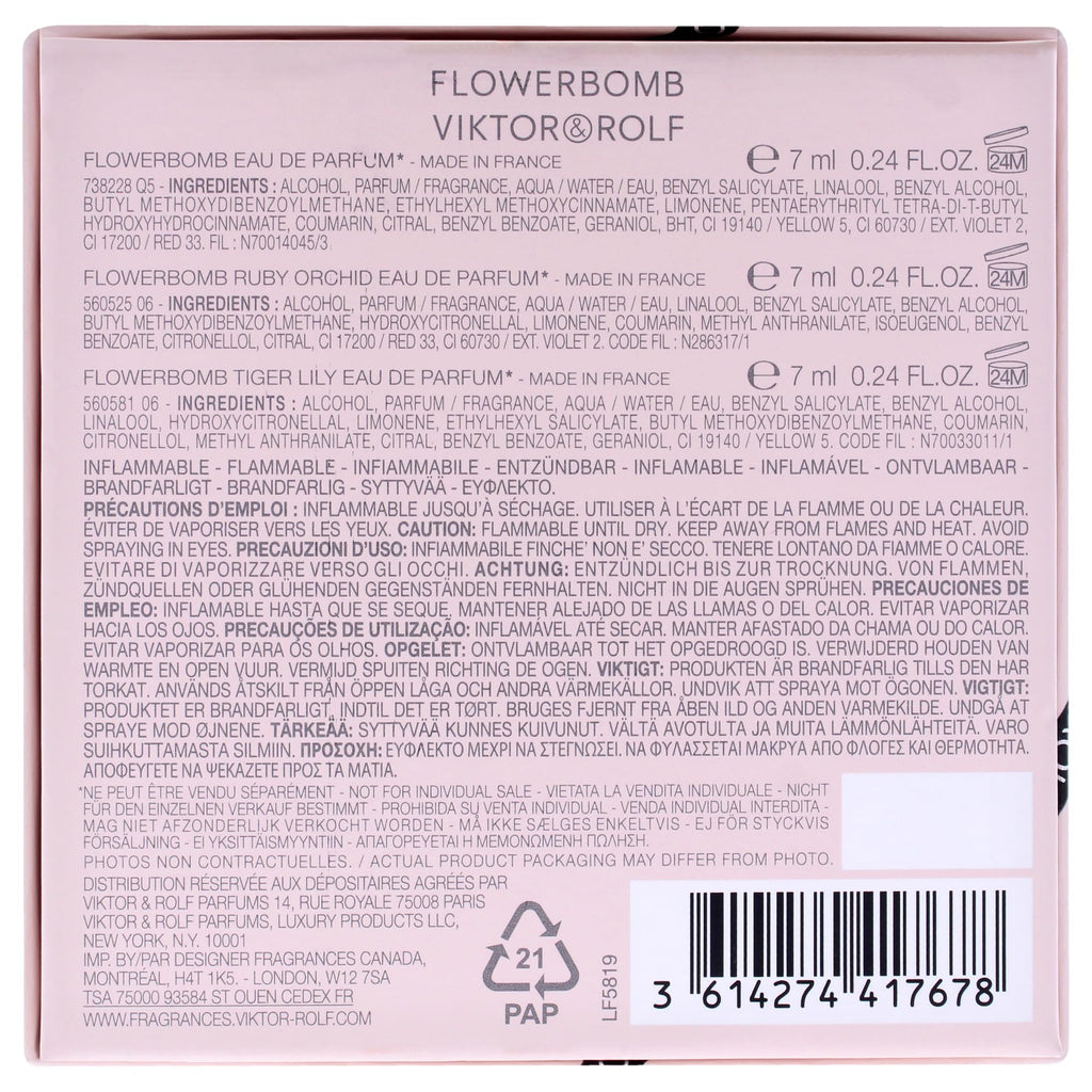 Viktor & Rolf Flowerbomb Mini Fragrance Trio Gift Set